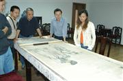 与周京新、高荣等在扬州双博馆一同品鉴扬州八怪绘画作品