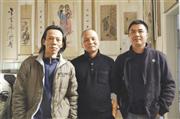 漳州工笔画院的院长张贤明以及2位学术院长汤琳南、郑雅风