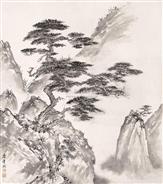 黄山松云图