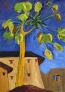 木瓜树-布面油画