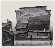 西递村系列之四-水印版画