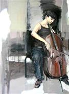 大提琴女子