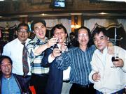 1998年和马心伯老师、王柏生、蒋永水、·张尚伟、何丙仲欢聚一起