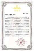 《中国传世名家名作》专题工程入选证书