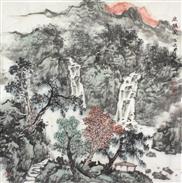 《泉韵图》