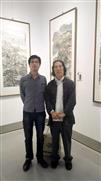 与著名美术史论家、书画家刘曦林在青州年展会上