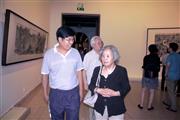 2012年7月参加李小可中国美术馆个展与蒋彩萍合影