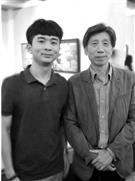 与中国美协副主席，中央美术学院院长范迪安老师
