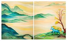 《Sangsang 踏歌图》布面油画 2014年