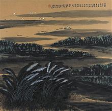 《南海1号组画之海上丝绸之路古遗址阳江》 2008年 斗方