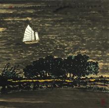 《古海上丝绸之路——古船航经阳江海岸一景》 2008年