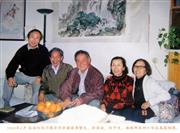1993年2月 在洛杉矶巧遇老同学画家谭雪生、徐坚白、刘予迪，海峡两岸四十年在美国相遇。