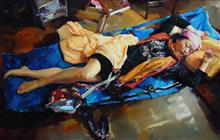 《光合作用》 2011年 入选首届艺术凤凰当代青年油画作品展（中国美术家协会）