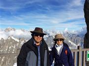 2014.10与夫人周新元在瑞士勃朗峰