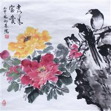 2017年林向基牡丹画展在宁德文体新局展出14