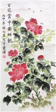 2017年林向基牡丹画展在宁德文体新局展出9