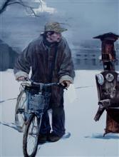 画家村人物—3 2007年 布面油画
