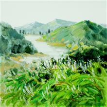 《春风又绿》油画 100×100cm 2012年