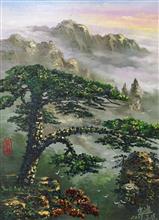 《松峰锦绣》80x60cm 布面油画 2017年