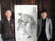 著名书画家江林春（江林阳）与东方神鹰应裕勇