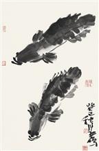 《相忘于江湖》69x45cm 传统 纸本水墨 2016年