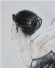 《青春的音符——水墨芭蕾舞》局部  67x137cm 水墨人物 国画 2011年