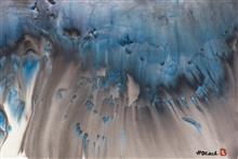 《冰川系列之九》62×41.5cm 水墨 2016年