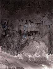 《冰川系列之十二》59×45cm 水墨 2016年