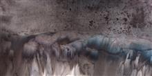 《冰川系列之十五》65×24cm 水墨 2016年