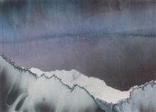 《冰川系列之四》39.5×28cm 水墨 2016年