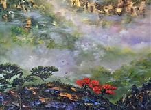 《鸿运普照·局部二》139x52cm 布面油画 2017年