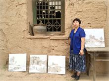 2015年8月与陈正帅老师在山西晋中榆次西窑村写生