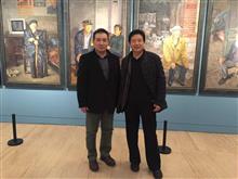 与中国美术馆副馆长张子康先生