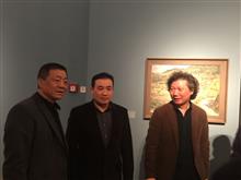 左一水彩艺委会副主任、秘书长陈坚，中国美术杂志社长、主编尚辉先生