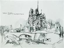 《Notre Dame 巴黎圣母院》建筑速写 2009.1.1
