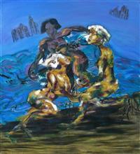 《蔚蓝彼岸》之一  175X160cm 布面油画 2007年