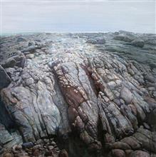 《风景系列·海滩》100x100cm 布面油画