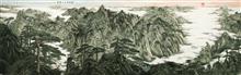 《万里云山入画图》560x180cm 写意山水 2015年