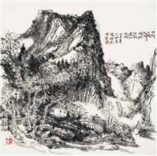 《京郊十渡之五渡写生》写意山水 纸本水墨 2009年