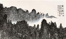 《灵山藏古寺·局部三》写意山水 纸本水墨 2013年