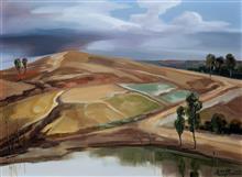 大西北风景油画系列《雨过天晴》81x60cm 布面油画 2017年