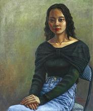 《阿颐肖像》 画布油画 1996年