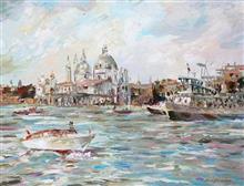 76《威尼斯一瞥》51x61cm 布面油画 风景题材