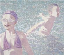 《水系列》油画人物 布面油彩 2007年 (16)