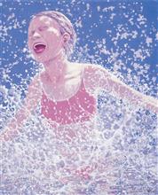 《水系列》120x90cm 油画人物 布面油彩 2007年