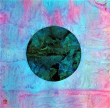 04《天宇之星D-大》68x68cm 设色纸本 水墨重彩 抽象山水 2015年
