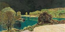 《新安江》60x120cm 布面油画 风景题材 2010年(2)