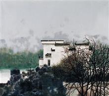 《梦里徽乡》70x80cm 布面油画 风景题材 2010年