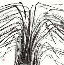 《昌平写生野草》69x68cm 纸本水墨 植物题材 2010年