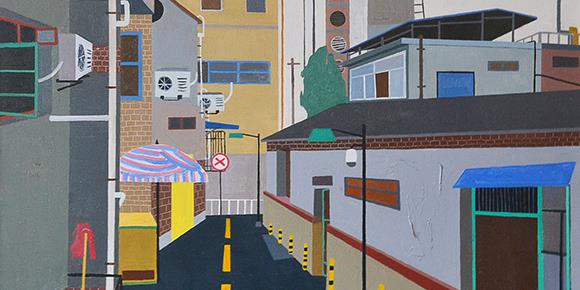 刘学志 | 《后街》 | 68 x 78cm | 油画作品